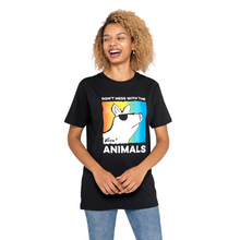 90s Don’t Mess With The Animals Unisex Classic Jersey Tee - Black Viva! Shop