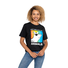 90s Don’t Mess With The Animals Unisex Classic Jersey Tee - Black Viva! Shop
