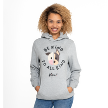 Be Kind To All Kind Face Unisex Pullover Hoody - Melange Grey Viva! Shop