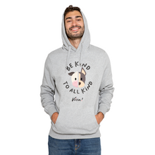 Be Kind To All Kind Face Unisex Pullover Hoody - Melange Grey Viva! Shop