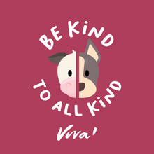 Be Kind To All Kind Face Women's Rolled Sleeve Jersey Tee - Berry Viva! Shop