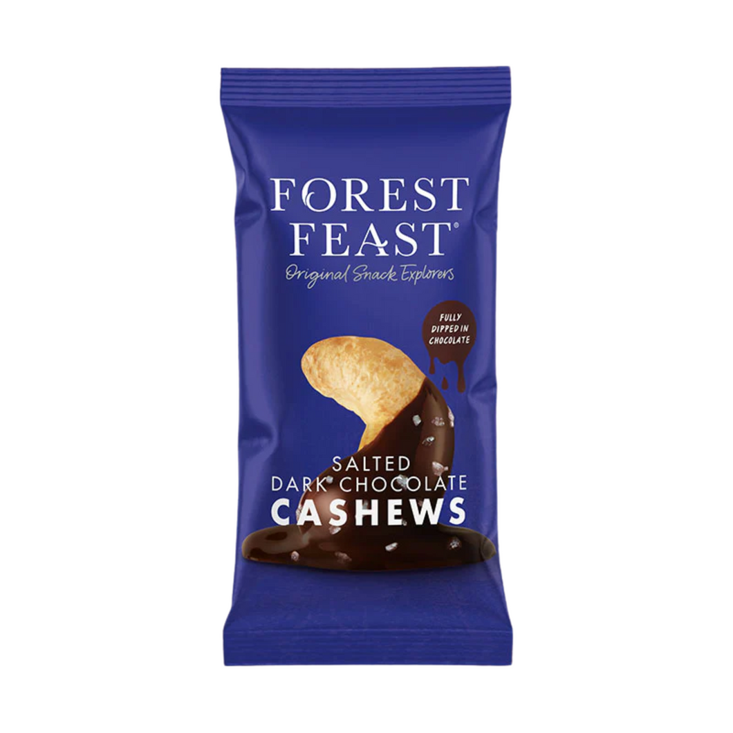 Forest Feast Salted Dark Chocolate Cashews 40g Viva! Shop