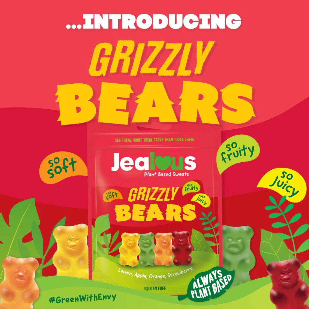 Jealous Sweets Grizzly Bears Lemon, Apple, Orange & Strawberry Bag