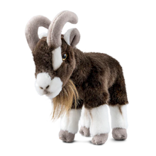 Living Nature Plush Sitting Brown Goat Viva! Shop