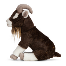 Living Nature Plush Sitting Brown Goat Viva! Shop