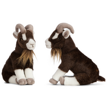 Living Nature Plush Sitting Brown Goat Viva! Shop