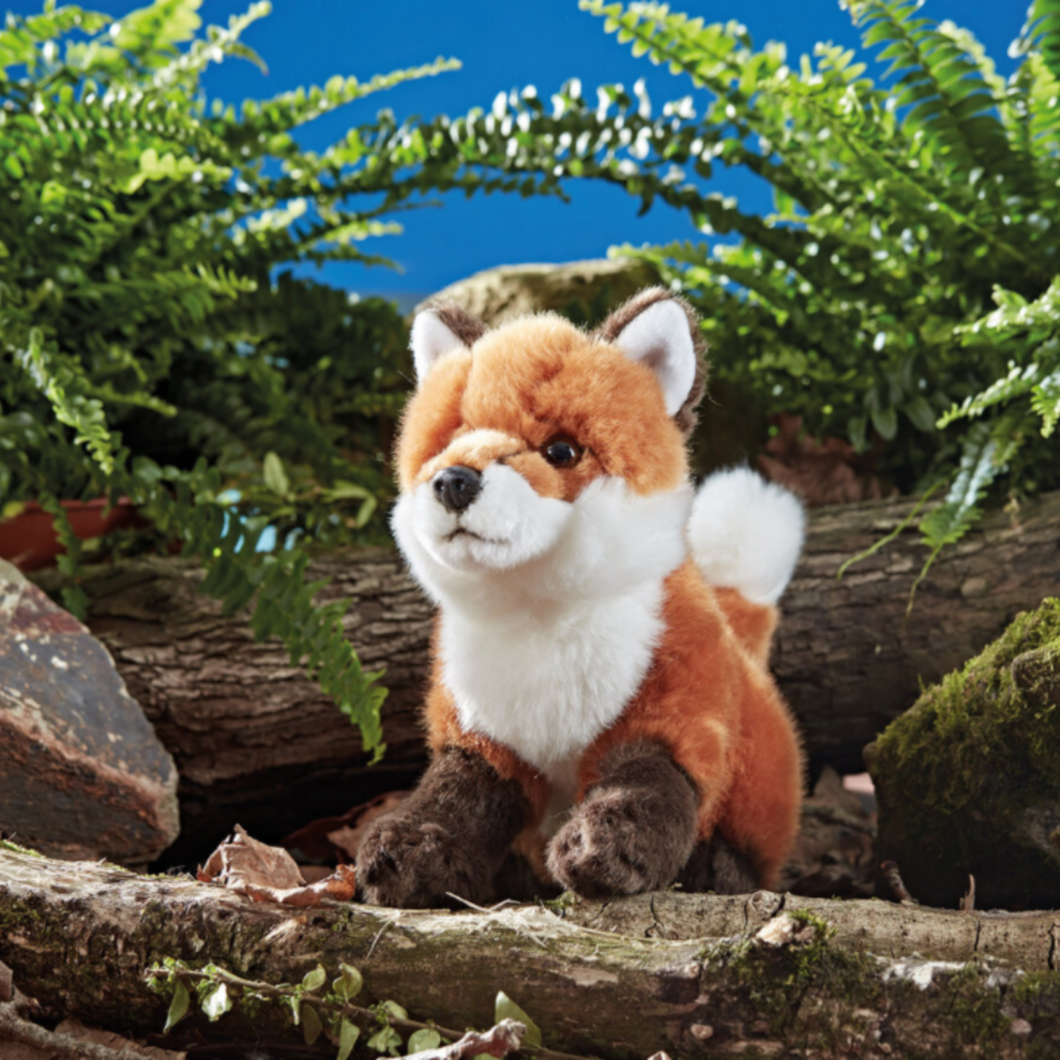 Living Nature Sitting Plush Fox Viva! Shop