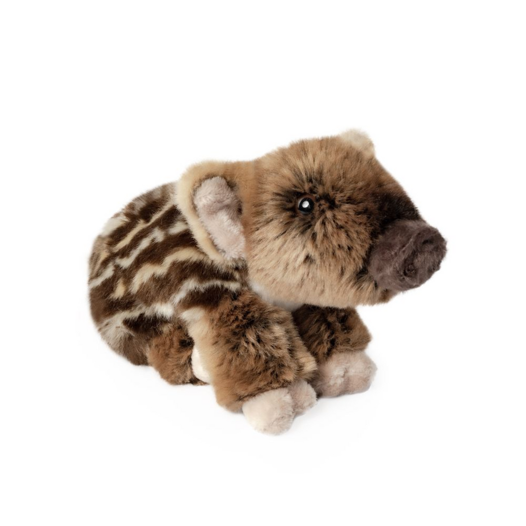 Living Nature Plush Sitting Wild Boar Piglet Toy Viva! Shop