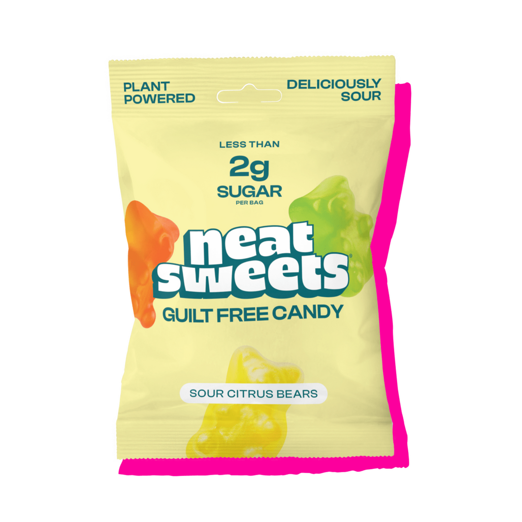 NeatSweets Plant Powered Sour Citrus Gummy Bears 50g