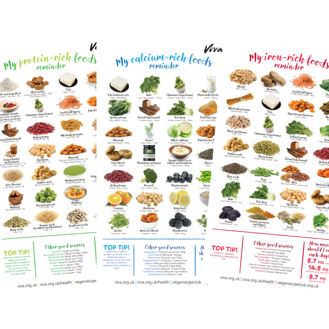 Nutritional Poster Trio Deal 2024 - Viva! Shop