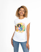 Viva! Festival Women's Rolled Sleeve Jersey Tee - White Viva! Shop