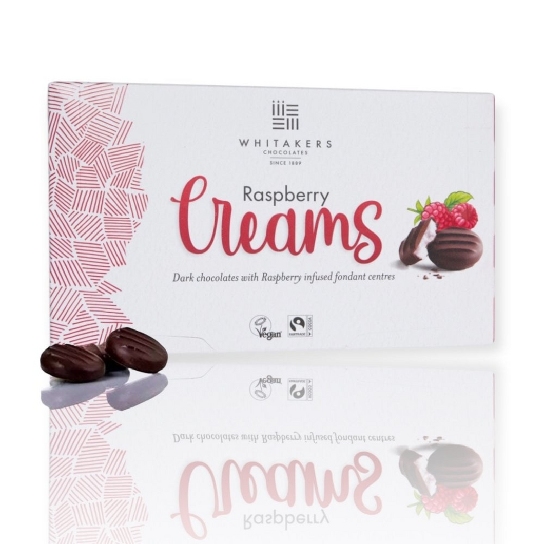 Whitakers Dark Chocolate Raspberry Fondant Creams 150g Viva! Shop