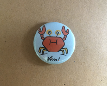 Animal Badge - Crab Viva! Shop