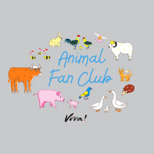 Animal Fan Club Women’s Slim Fit Jersey Tee - Melange Grey Viva! Shop