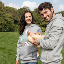 Friends Not Food Unisex Pullover Hoody - Melange Grey Viva! Shop