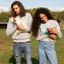 Five Good Reasons To Go Vegan Classic Unisex Sweatshirt - Melange Grey Viva! Shop