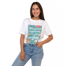 Five Good Reasons To Go Vegan Unisex Classic Jersey Tee - White Viva! Shop