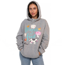 Friends Not Food Unisex Pullover Hoody - Melange Grey Viva! Shop