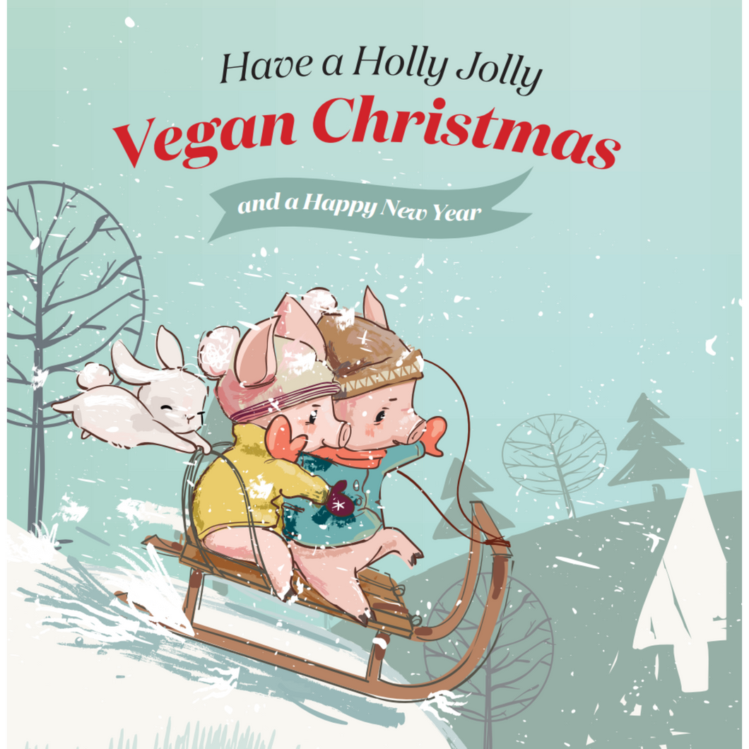 Have A Holly Jolly Vegan Christmas Cards Pack of 5 Viva! Shop