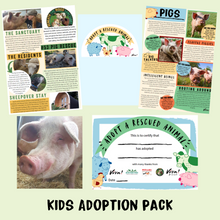 Kids Adoption Pack - Adopt Oreo the Pig - Adoption Scheme - Viva! Shop