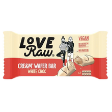 LoveRaw White Chocolate Cre&m Filled Wafer Bars 43g Viva! Shop