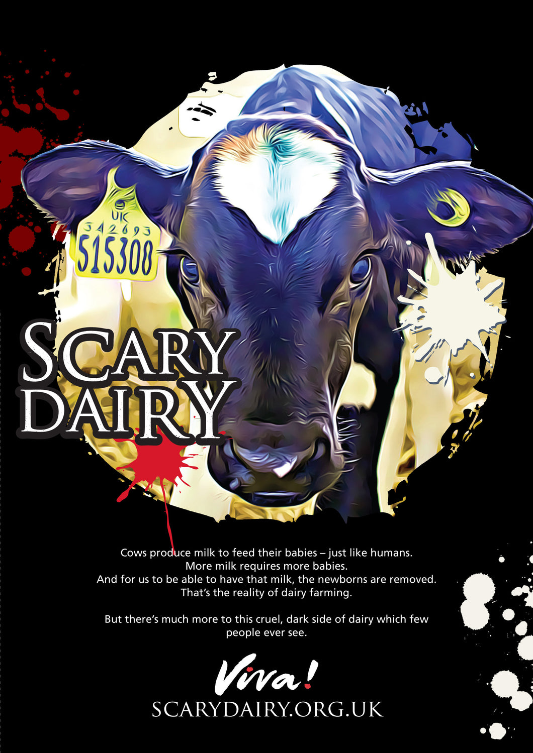 Scary Dairy Leaflets x 50 Viva! Shop
