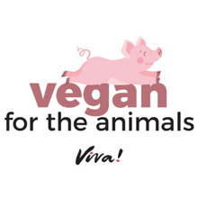 Vegan For The Animals Unisex / Men’s Classic Jersey Tee - Pig- Purple Rose Viva! Shop
