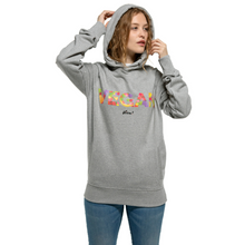 Vegan Fruit Unisex Raglan Pullover Hoody - Melange Grey Viva! Shop