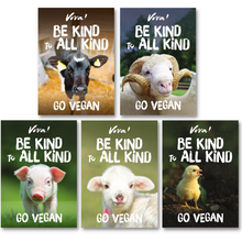 Viva! Be Kind to All Kind Poster Set of 5 Viva! Shop