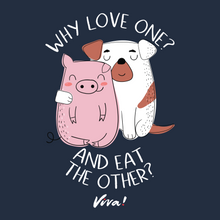Why Love One? And Eat The Other? Unisex Classic Tee - Navy Viva! Shop