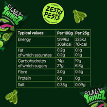 Wild Thingz Organic Zesty Pests Vegan Gummy Sweets 25g