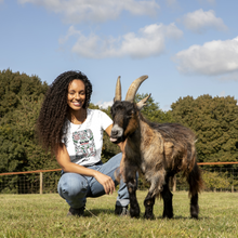 Animals Are Not Ingredients Women’s Round Neck Jersey Tee- White Viva! Shop