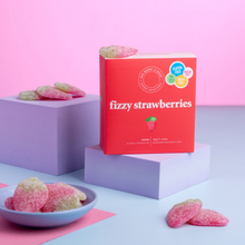 Ask Mummy & Daddy Vegan Fizzy Strawberries Gift Box 120g