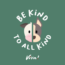 Be Kind To All Kind Face Women's Rolled Sleeve Jersey Tee - Sage Green