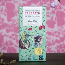 Bennetto Organic Dark Chocolate Mint Bar 80g