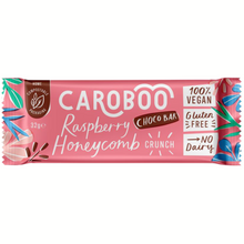Caroboo Raspberry & Honeycomb Crunch Carob Chocolate Bar 32g