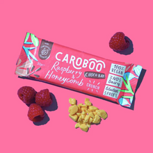 Caroboo Raspberry & Honeycomb Crunch Carob Chocolate Bar 32g