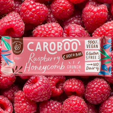 Caroboo Raspberry & Honeycomb Crunch Carob Chocolate Bar 32g