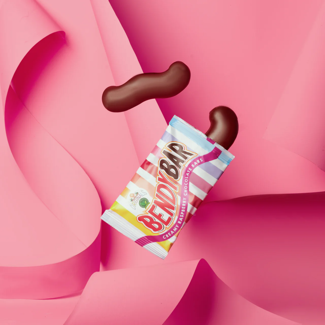 Catherine's Originals Chocolate Bendy Bar Twin Pack with a Raspberry Filling 50g