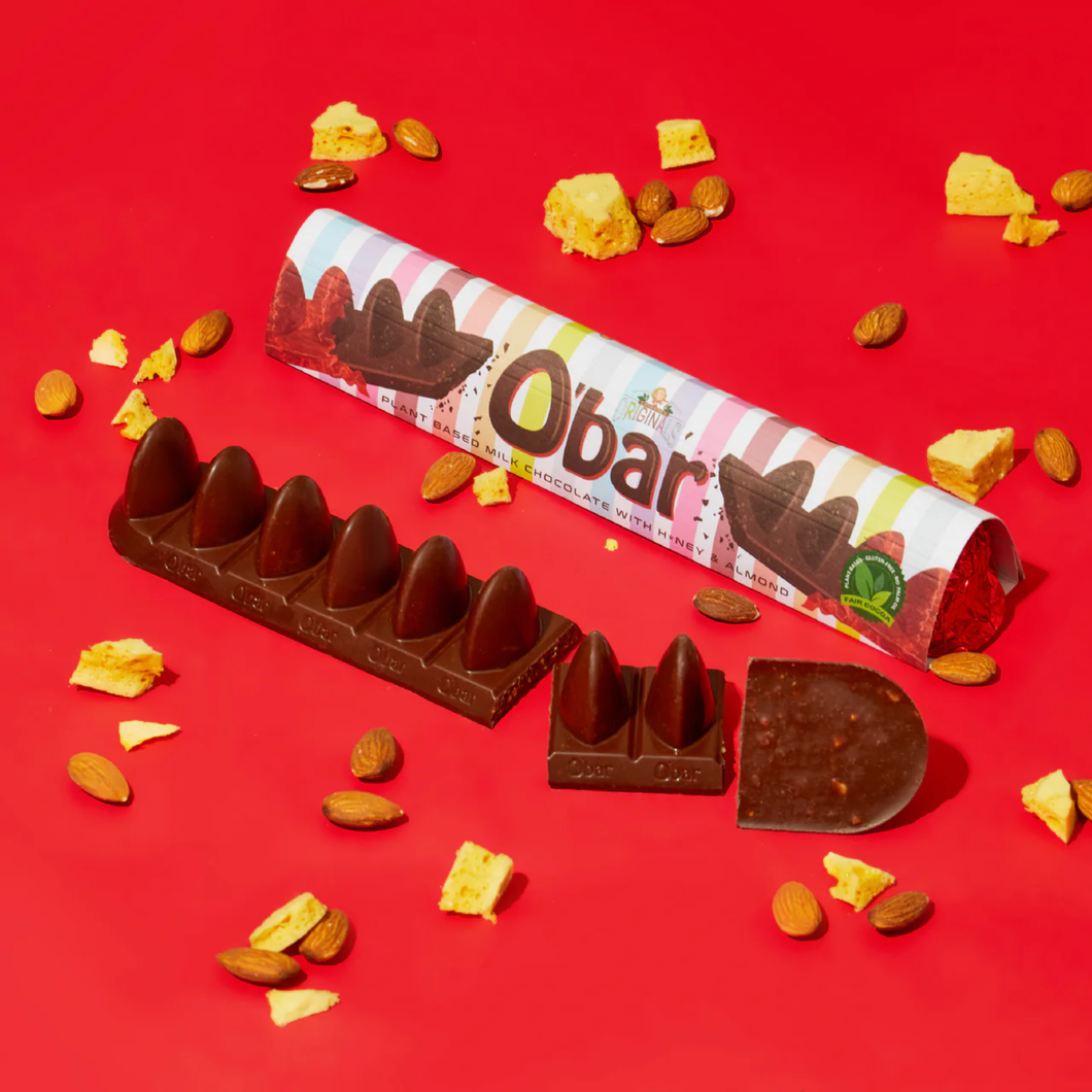 Catherine's Originals Vegan Milk Chocolate With H*ney & Almond O’Bar 200g