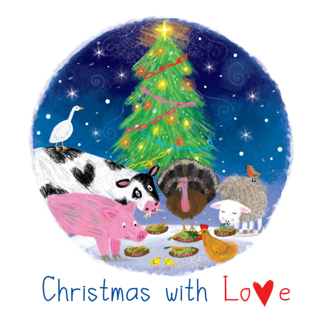 Christmas With Love - Christmas Cards (Designed by Holly & Wendy Bushnell) Pack of 10 Viva! Shop