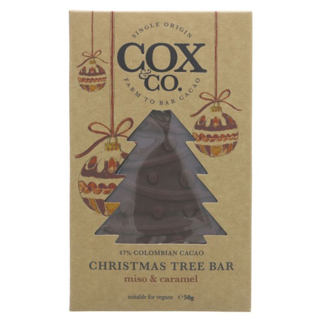 Cox & Co Christmas Tree Bar Miso & Caramel 50g