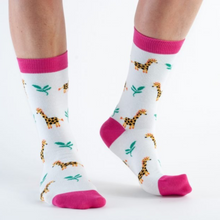 Doris & Dude Women's Bamboo Socks - Light Grey Giraffe Viva! Shop