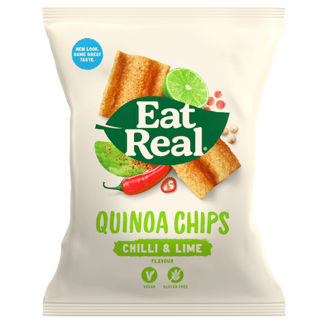 Eat Real Chilli & Lime Quinoa Chips 30g Viva! Shop