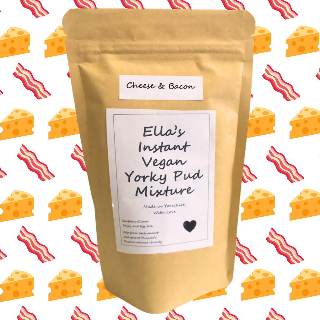 Ella's Instant Vegan Yorky Yorkshire Pudding Mixture - Cheese & Bacon - 130g Viva! Shop