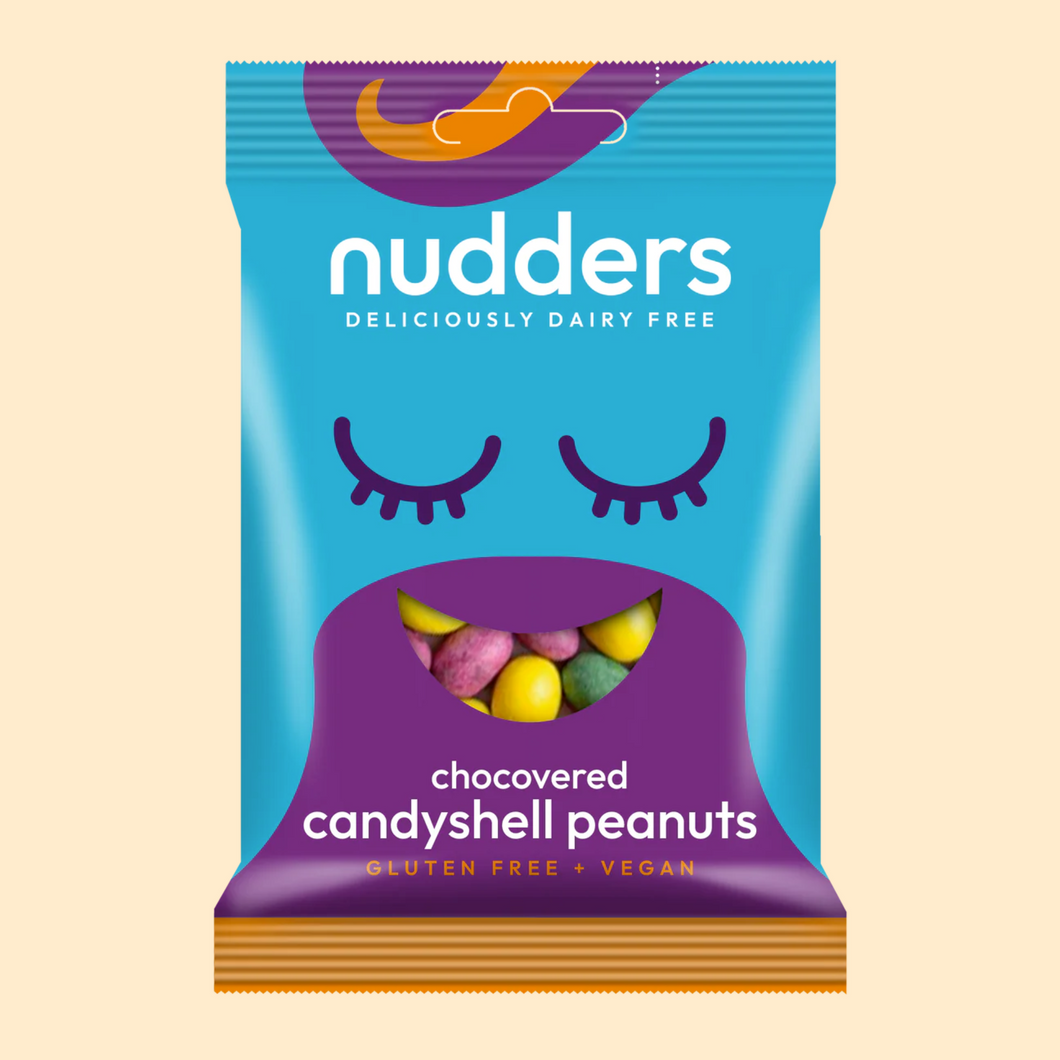 Fabulous Freefrom Factory Nudders Chocovered Candyshell Peanuts 55g Viva! Shop