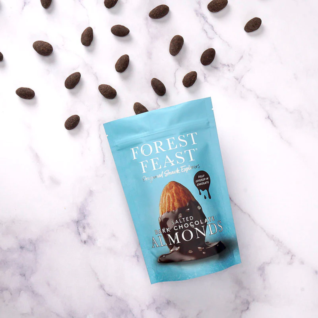Forest Feast Salted Dark Chocolate Almonds Pouch 120g