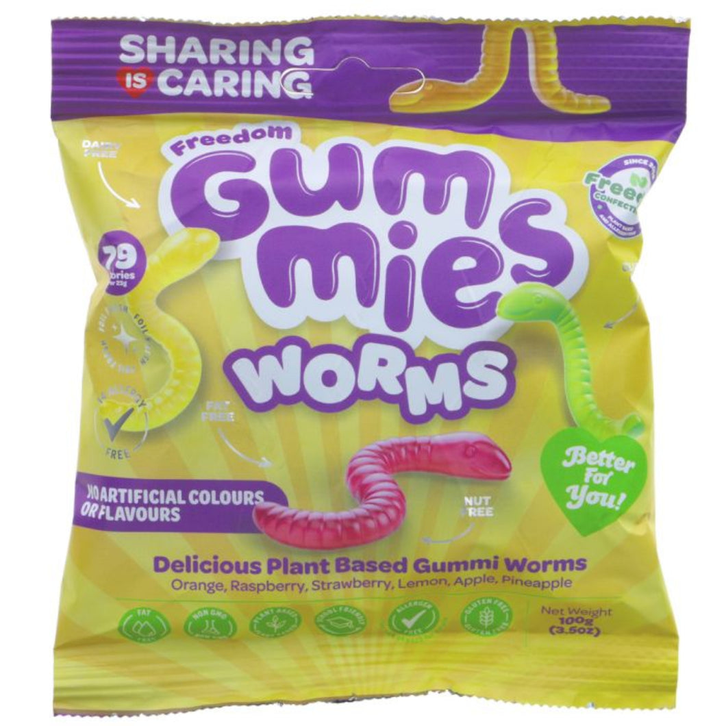 Freedom Confectionery Gummy Worms 100g