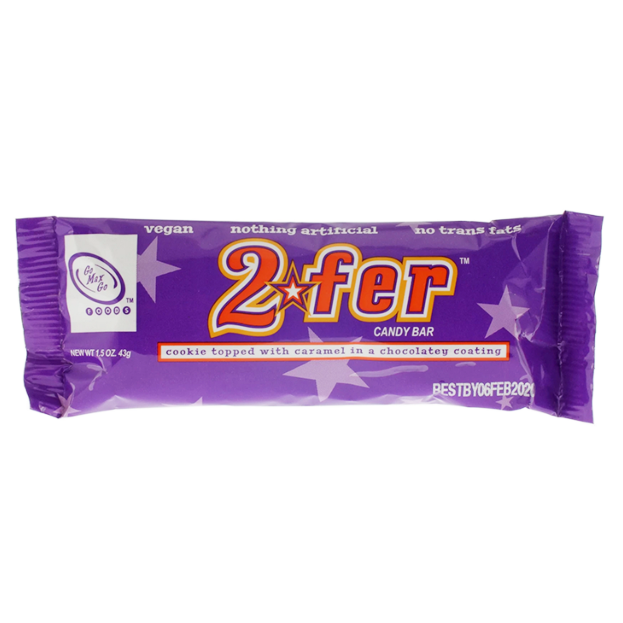 Go Max Go 2fer Vegan Chocolate Coated Biscuit & Caramel Candy Bar 43g ...