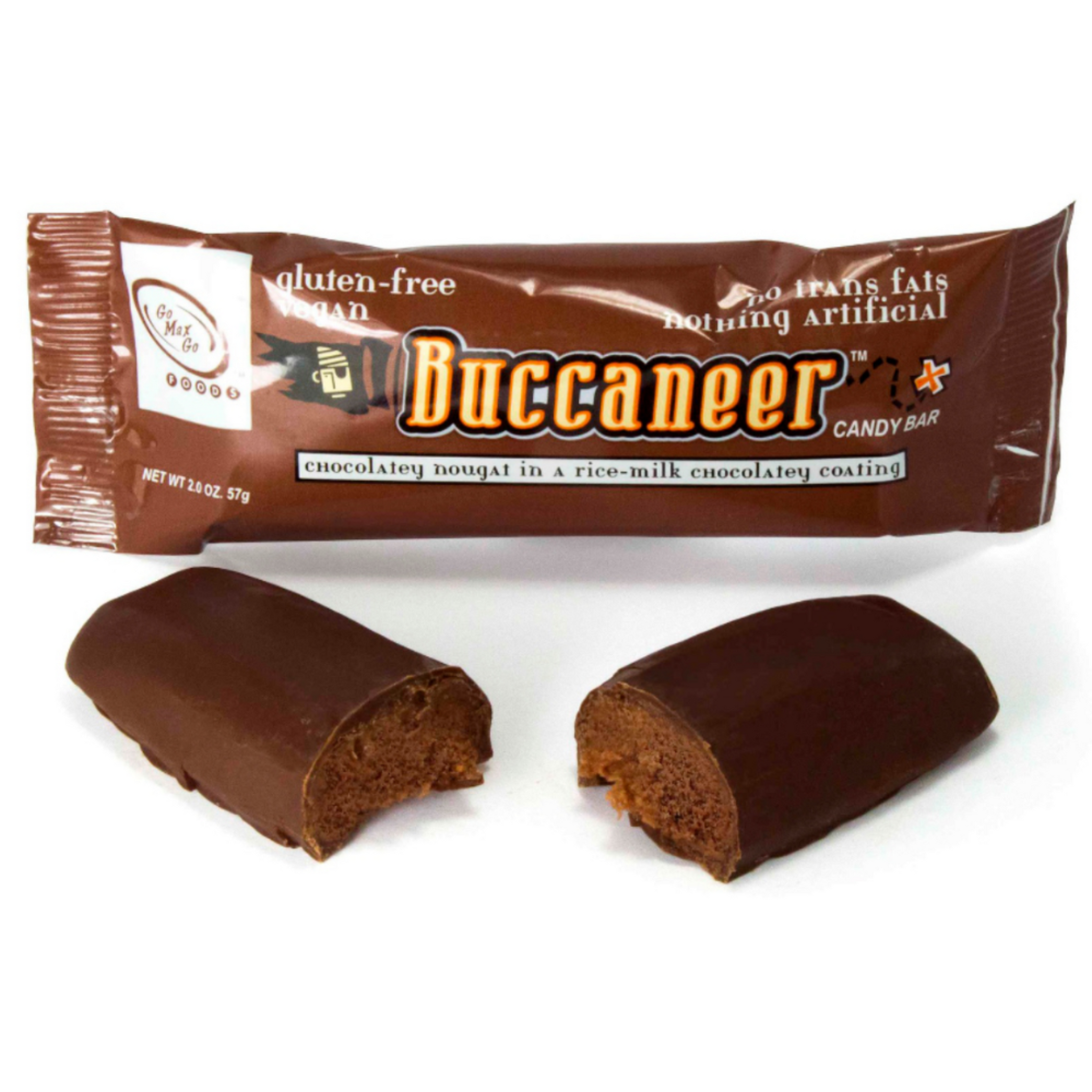 Go Max Go Buccaneer Vegan Fluffy Chocolate Nougat Candy Bar 57g – Gifts ...